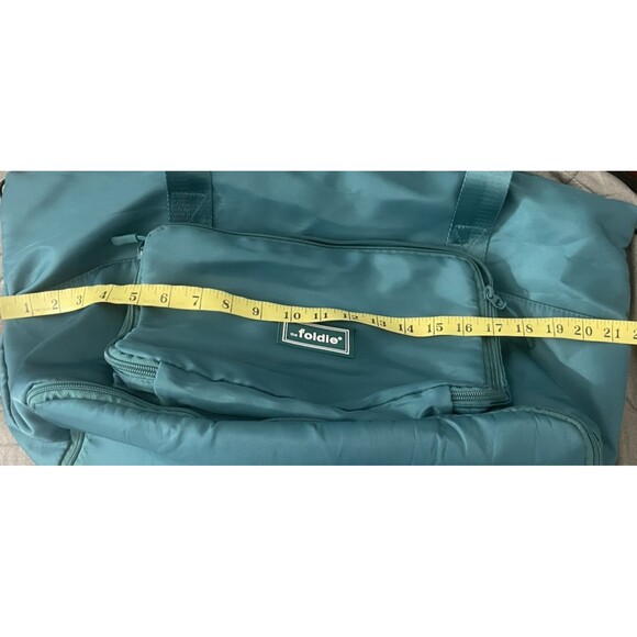 The Foldie Original Travel Expandable Foldable Tote Bag Carry On green - Picture 10 of 11